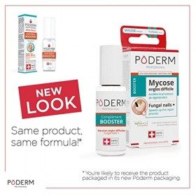 PODERM - MYCOSE ONGLES BOOSTER DE TRAITEMENT pour mycose difficile à traiter | Divise par 2 la durée du Traitement | Soin pro