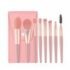 REQAG 8 PCS Pinceaux de Maquillage Ensemble de Pinceaux de Maquillage Professionnels Synthétique Pinceau Maquillage Pour Fond