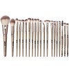 Pinceaux de maquillage 20 Pcs Pinceau de maquillage Set Pinceaux de maquillage Pinceau de fond de teint synthétique Premium E