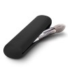 FERYES Trousse de voyage en silicone tendance et portable pour pinceaux de maquillage douce et élégante Kaki