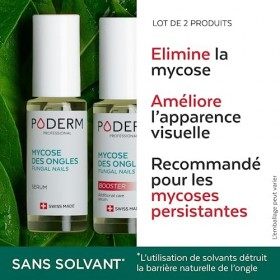 PODERM - LOT MYCOSE ONGLE SEVÈRE 2 PRODUITS | 2 Best Sellers | Traitement complet spécial Mycose difficile à traiter | Soin p