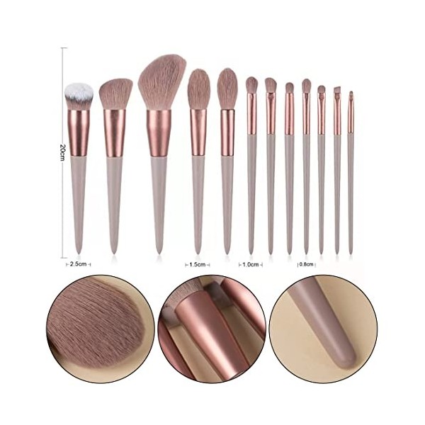 SJBAUTYO 14 Pièces Pinceaux Maquillages Professionnel Set,kit pinceaux maquillages, de Pinceaux Maquillage Cosmétique Pinceau