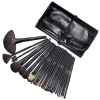 24 PCS Set Pinceaux Maquillage, Cadrim Kit de Pinceaux de Maquillage Fond de Teint Synthétique de Qualité supérieure Anti-cer...