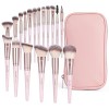 Pinceaux Maquillages 18 Pcs Set Pinceaux Maquillages Professionnel Kit Pinceau Maquillage Synthétiques Haut De Gamme pour fon