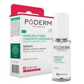 PODERM - ONGLES CASSANTS, STRIÉS, DÉDOUBLÉS | Soin 2en1 aux plantes réparatrices, fortifiantes et nourrissantes | Solution pr