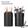 EMOCCI Boite Pinceaux Maquillage Support pour Brosse de Maquillage Portable PU Cuir Maquillage Boîte de Rangement pour Pincea