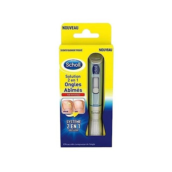 Scholl Solution 2 en 1 Traitement Ongles Abimés par Mycose 3,8ml