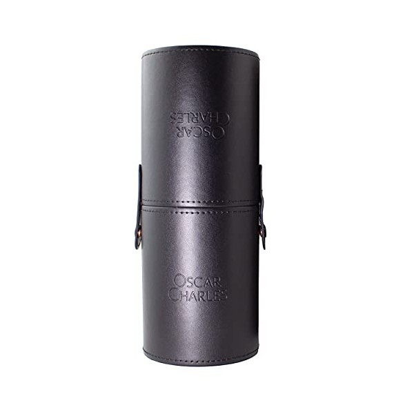 Oscar Charles Étui de rangement pour pinceaux de maquillage en cuir synthétique. étui de rangement idéal pour voyager.
