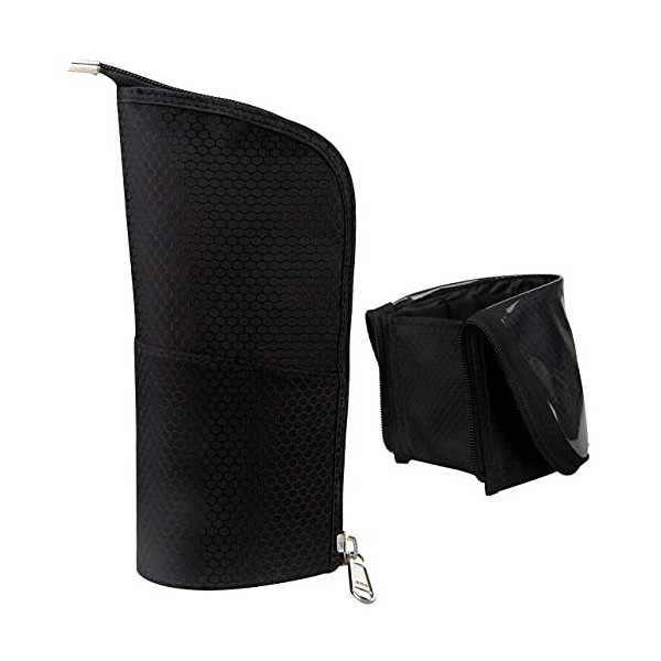 Étui à pinceaux de maquillage de voyage portable - Sac de rangement professionnel pour artistes - Tasse de maquillage pliable