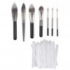 CLOTHOBEAUTY Lot de 40 pinceaux de maquillage protecteurs réutilisables et extensibles pinceaux non inclus 