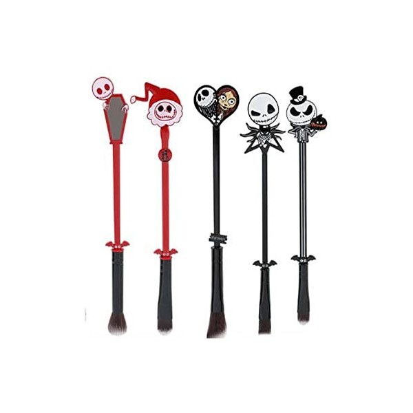 Coshine Lot de 5 pinceaux de maquillage The Nightmare Before Christmas