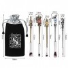 Kit de pinceaux de maquillage Harry Potter avec sac, ensemble de pinceaux de maquillage Wizard Wand pour fond de teint Eyelin