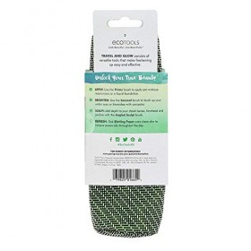 Eco Tools Travel and Glow Lot de Pinceaux de Maquillage Indispensables pour Tous les Jours avec Trousse