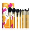 Ensemble de pinceaux de maquillage, EIGSHOW Pinceaux de maquillage 10pcs Professionnel Synthetic Vegan Bristles Foundation Bl