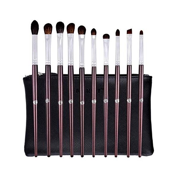 ENERGY Pinceaux dombre à paupières Pinceaux pour le maquillage des yeux 10pcs Maquillage professionnel Sourcils Pinceau eye-