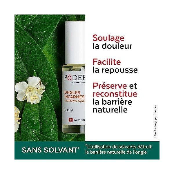 PODERM - ONGLES INCARNÉS TRAITEMENT EMOLLIENT 2en1 | Soulage la douleur, prévient l’infection | Lubrifie l’ongle et ramollit 