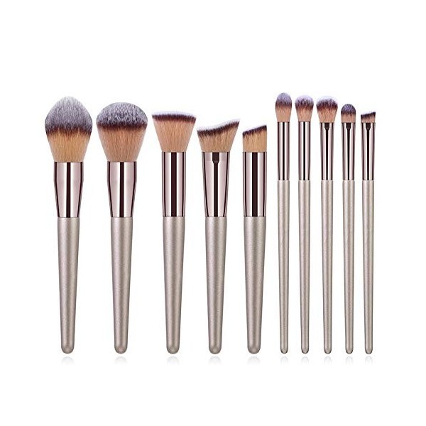 CXDTBH Champagne Maquillage Pinceaux Teint Poudre Fards à paupières Correcteur Lèvres Maquillage des yeux Outils Up cosmétiqu