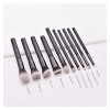 GAGALU 10 pcs Nouveau maquillage Brosses Set Ombre Shadow Foundation Poudre Poudre Poudre Eyelas Tyelash Maquillage Maquillag