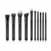 GAGALU 10 pcs Nouveau maquillage Brosses Set Ombre Shadow Foundation Poudre Poudre Poudre Eyelas Tyelash Maquillage Maquillag