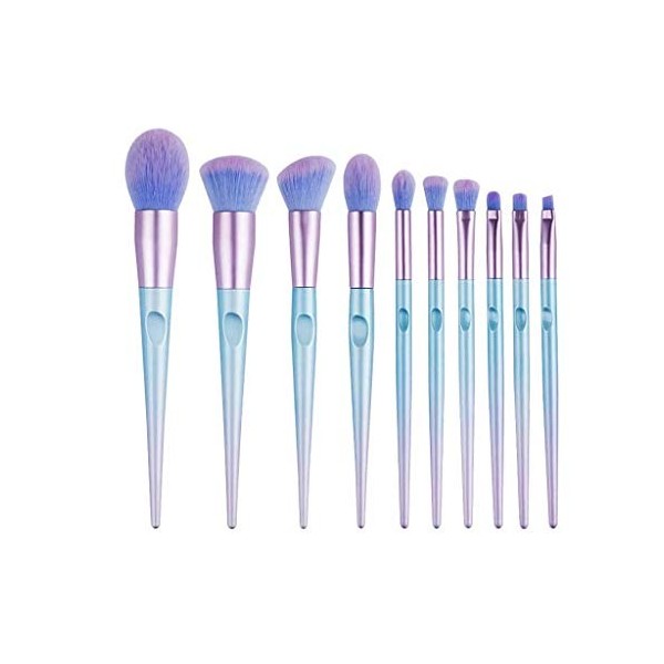 TJLSS 10pcs maquillage pinceaux Set Eye-liner Shadow Shadow Blush Brush Cosmétic Maquillage Outils
