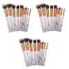 FOMIYES 10Pcs Pinceaux Cosmétiques Ensemble De Marbrure De Pinceau De Maquillage Professionnel