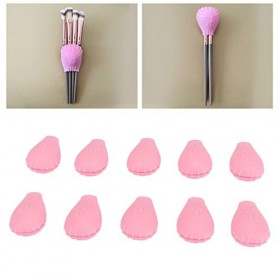 10pcs Couvertures De Brosse De Maquillage, Couvertures De Brosse Dombre à Paupières, Couvertures De Protection De Brosse De 