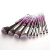 KJHD 10pcs cristal diamant maquillage pinceau Set Fondation Highlighter Blush Blush Browfy Brosse Maquillage Professionnel Ki