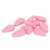 10pcs Rose Silicone Ombre à Paupières Voyage Maquillage Brosse Couverture Doux Anti-poussière Silicone Pinceaux de Maquillage