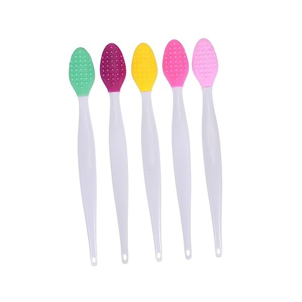minkissy 10Pcs Outils De Nettoyage De Brosse De Nez En Silicone Kit De Maquillage Applicateur De Fard À Paupières Cheveux Nez