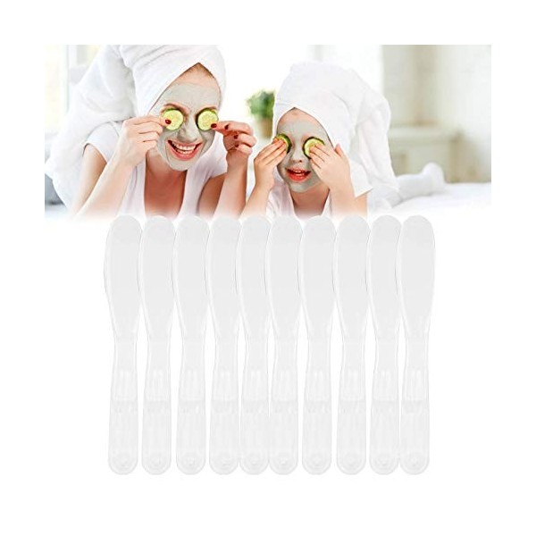 10pcs Spatules de Masque Facial de Maquillage Spatules de Masque Facial en Plastique pour Cuillère de Mélange de Maquillage B