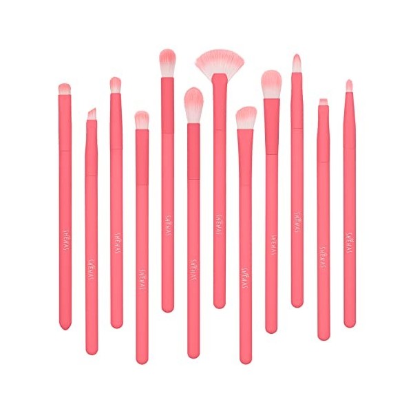 Lot de 15 pinceaux de maquillage professionnels en synthétique de qualité supérieure pour fond de teint, poudre, surligneur, 