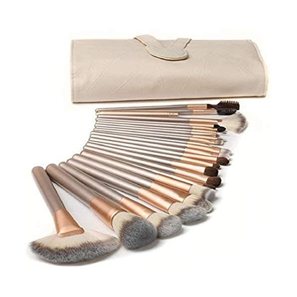 TTRWIN Pinceau de maquillage professionnel 18 pcs, poudre fard à paupières blush