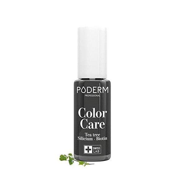 PODERM - BASE COAT Protecteur - Enrichie en TEA TREE - Assure une longue tenue des couleurs - Prévention & Traitement des Ong