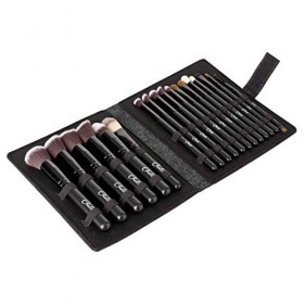 Chali® Pinceaux Maquillages Kit 18pcs avec Pochette, Pinceau Maquillage pour Fond de Teint, Poudre, Fard à Paupières, Blender