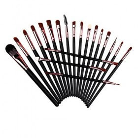 Pinceaux Maquillages à Yeux, 20Pcs Pinceau Ombre à Paupières Professionnelle Cosmétique Pinceaux Kit&nbsp;Synthétiques pour Les Ye