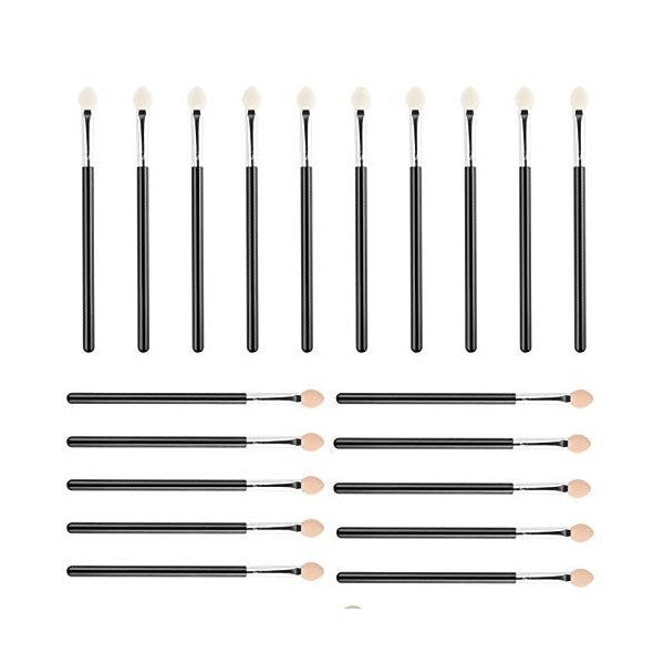 Pinceaux Maquillages Yeux, 20Pcs Kit Pinceaux Maquillages, Pinceaux Maquillages Professionnel, Accessoires et Outils de Maqui