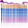 Pinceaux De Maquillage Professionnels, 20 Pcs Complet Soyeux Fibres Synthétiques Souples Maquillage Brush Set Pour Fond De Te