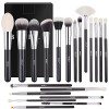 BEILI Pinceaux Maquillage 20PC Kit Pinceau Maquillage Professionnel Poils Chèvre Naturels Synthétiques de Qualité Supérieure 