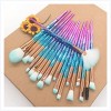 Lot de pinceau maquillage 10 / 20pcs pinceaux de maquillage de diamant Set Fondation de poudre Blanc Blith Feuille Eau ombre 