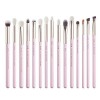 Set pinceaux maquillage yeux Jessup 15 pièces pinceau fard à paupières Mélange Eyeliner Sourcils Cheveux synthétiques naturel