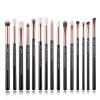 Set pinceaux maquillage yeux Jessup 15 pièces pinceau fard à paupières Mélange Eyeliner Sourcils Cheveux synthétiques naturel