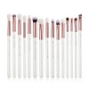 Set pinceaux maquillage yeux Jessup 15 pièces pinceau fard à paupières Mélange Eyeliner Sourcils Cheveux synthétiques naturel