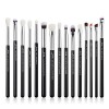 Set pinceaux maquillage yeux Jessup 15 pièces pinceau fard à paupières Mélange Eyeliner Sourcils Cheveux synthétiques naturel