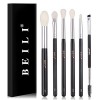 BEILI Pinceaux Maquillages Yeux Professionnel,18 PCS Végétalienne Pinceaux de Maquillage Ombre à Paupières Yeux Anti Cerne So