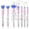 WLLHYF 7PCS Pinceaux maquillages teint synthétique fond de teint maquillage pour les yeux pour Fondations Ombre à paupières F