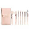 WitBicg Pinceaux Maquillages Yeux, 8 Pièces Pinceau Fond De Teint Nettoyant Pinceaux Maquillage Pinceau Blush Pinceau Fond De