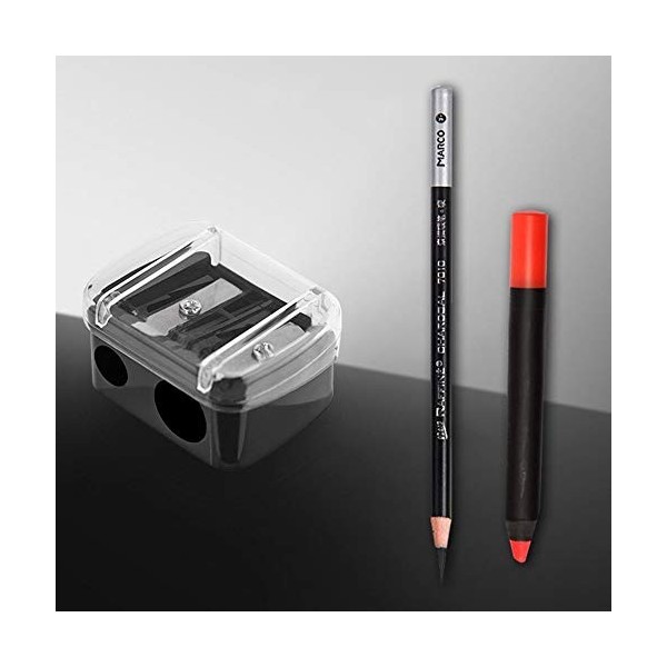 3 taille-crayons pour maquillage des yeux double taille-crayon petit et compact et apparence simple