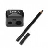 Lola Make Up by Perse Taille-crayon avec couvercle double 2 trous taille-crayon eyeliner et sourcils, convient à tous les typ