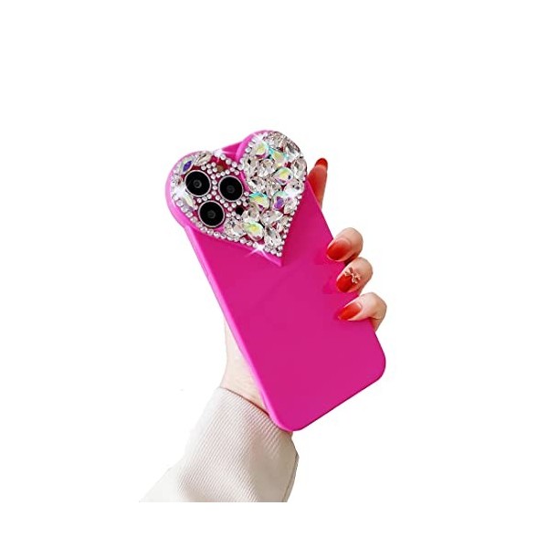 CrazyLemon pour iPhone 12 Pro Coque Dégager Luxe Paillettes Strass Fleurs Concevoir Bling Scintillait Brillant Housse de Prot