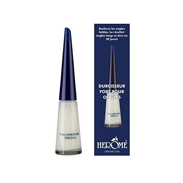 Herome Durcisseur Fort pour Ongles - Le Numéro 1 Depuis 1982! - Garantit des Ongles Longs et Forts Dans 30 Jours Nail Harden